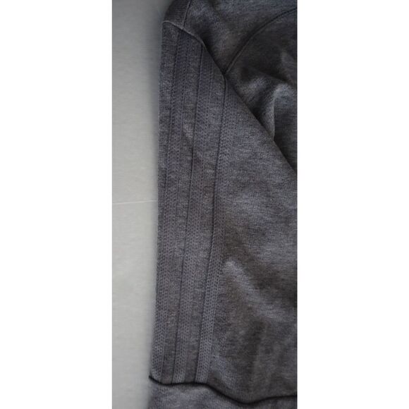 adidas ADK4427S21 Men's Sz L Heather Gray 1/4 Zip Long Sleeve Knit Pullover Top - Picture 10 of 13